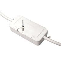 24A IN-LINE JUNCTION BOX 50 X 102 X 28.5MM WHITE