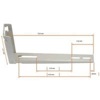 Air-con split Condensing unit  Wall Bracket Large 550mm Arm