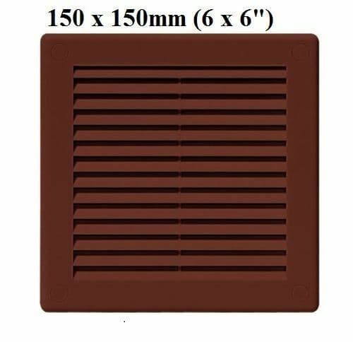 Air Vent Grille Brown Wall Ducting Ventilation Cover Grid