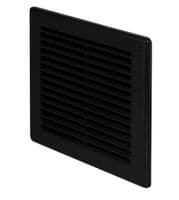 Air Vent Grille Wall Ducting Ventilation Cover Grid ABS plastic Black