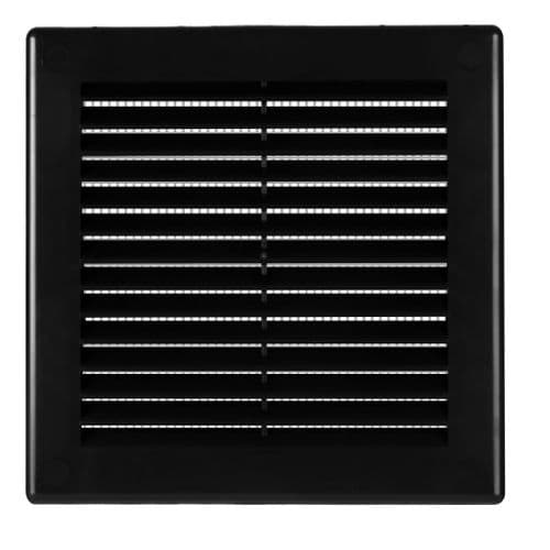 Air Vent Grille Wall Ducting Ventilation Cover Grid ABS plastic Black