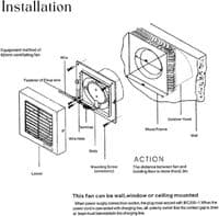 AirTech-UK 100mm (4 Inch) Bathroom & Kitchen Extractor Fan with Pull Cord – Quiet Ceiling, Wall, or