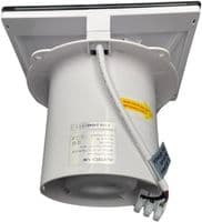 AirTech-UK 100mm (4 Inch) Black Glass Bathroom Extractor Fan with Humidistat & Timer – Silent Ventil