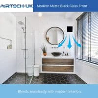 AirTech-UK Powerful Bathroom Extractor Fan with Humidistat – Silent 150mm (6 Inch) Wall Mounted Vent