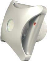 AirTech-UK Silent Bathroom Extractor Fan with LED Light – 100mm / 4 Inch Wall or Ceiling Ventilation