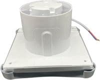 AirTech-UK Silent Bathroom Extractor Fan with LED Light – 100mm / 4 Inch Wall or Ceiling Ventilation