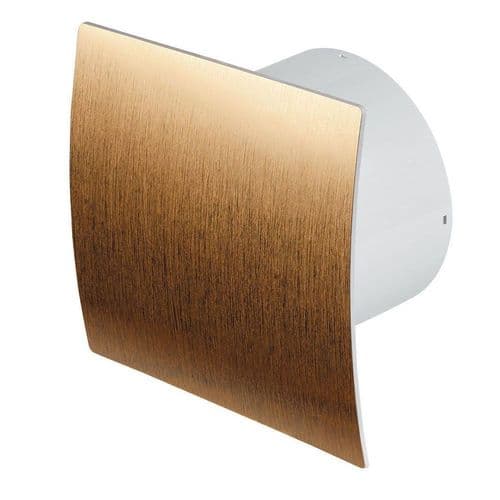 Bathroom Extractor Exhaust Fan 100mm Brushed Gold Front Panel
