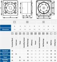 Bathroom Extractor Fan 100mm / 4