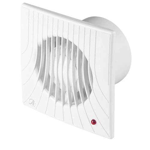 Bathroom Extractor Fan Low Noise Energy Efficient  100mm Modern Ventilator Shower Kitchen Pull Cord