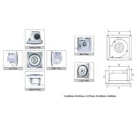 Bathroom Kitchen Ceiling Extractor Fan with LED  100mm 4