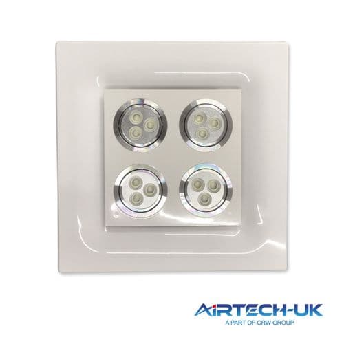 Bathroom Kitchen Ceiling Extractor Fan with LED  100mm 4"  (4925)