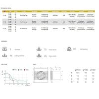 Bathroom Kitchen Extractor Fan Low Noise  100mm 4