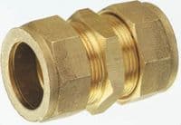 Brass Compression Straight Coupler 22mm