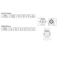 Centrifugal Inline Duct Extractor Fan 100mm/4