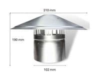 Chimney Roof Cowl 100mm 4