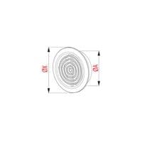 Circle Air Vent Grille 45mm Furniture Ventilation Cover Gold Brown Chrome