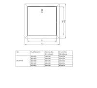 CRW Fire Resistant Steel Access Panel Inspection Hatch - 400 mm x 400 mm