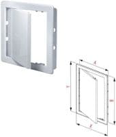 CRW Plastic Access Panel White - 250mm x 330mm