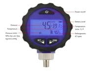 Digital Pressure Gauge for 87+ Refrigerants with Backlight 0-500 PSI 1/8 NP PG30