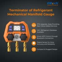 Elitech DMG-4B Digital Manifold Gauge Set with App Control for HVAC Systems