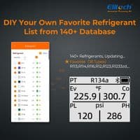 Elitech DMG-4B Digital Manifold Gauge Set with App Control for HVAC Systems