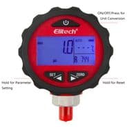 Elitech PG30pro Digital Pressure Gauge Refrigerants match with Manifold Gauge