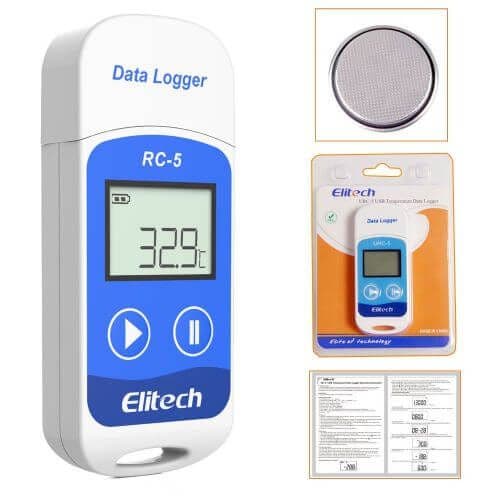 Elitech RC5  USB Temperature Data logger 32000 Points Internal Sensor RC-5