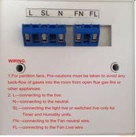 Extractor Fan Inline Bathroom Run on Timer + Humidity Sensor Switch Socket