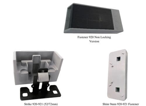 Fastener 920 (Non-Locking Version) + Adjustable Strike 52-72mm + 2 Shims