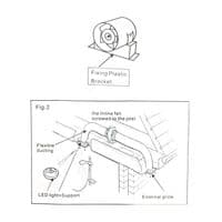 FlowMax Essential Glow Kit In-Line Shower Light Extractor Fan Kit