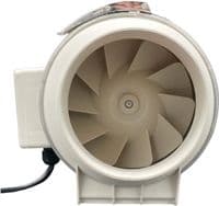 FlowMax Turbo Inline Extractor Fan 100mm / 4 inches - Single Speed Bathroom Fan without Timer