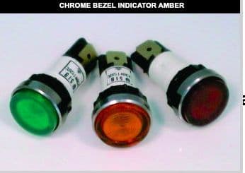 Indicator light Chrome Bezel