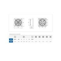 Industrial Extractor Fan White Ventilator O250