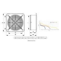 Industrial Extractor Fan White Ventilator O250