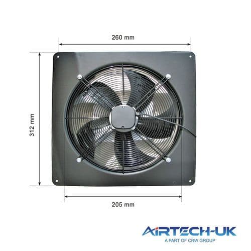 Industrial Ventilation Extractor Metal  Plate Fan Axial Exhaust Commercial Blower All Sizes