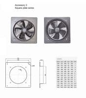 Industrial Ventilation Extractor Metal  Plate Fan Axial Exhaust Commercial Blower All Sizes