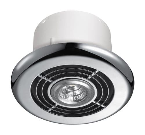 LED 5W Light with 4" Chrome and  White Grille and Transformer