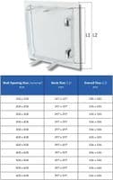 Metal Access Panel with Push Lock Door Inspection Hatch for Wall and Ceiling  - All Sizes