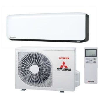 MHI Wall Mounted c/w Built In WIFI 2.5kW R32 Premium Inverter 1ph Black + White