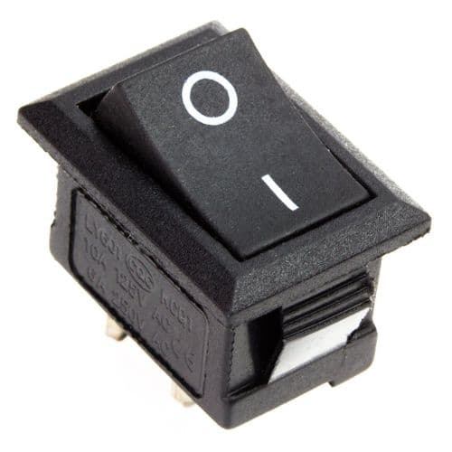 Non Illuminating Rocker Switch Spst 250Vac 15Amp