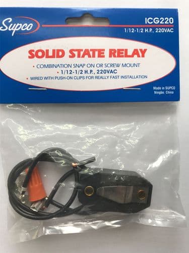 PTC Universal starting relay ICG 220  (up to ½ hp)