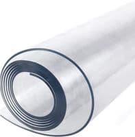 PVC Table Cover 1.0 mm Thick  48 inches / 120 cm Wide Transparent Protector Wipe Easy Table Cloth