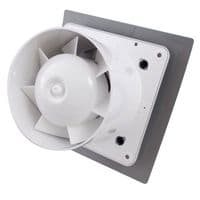 Silver Bathroom Extractor Fan 100mm / 4