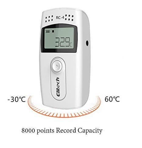 Temperature Data Logger Recorder Monitor  -30C to +60C  Elitech RC4