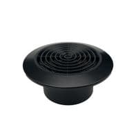 Ventilation Grille Round Black 4