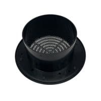 Ventilation Grille Round Black 4