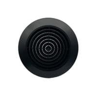 Ventilation Grille Round Black 4