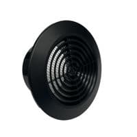 Ventilation Grille Round Black 4