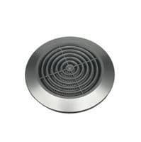 Ventilation Grille Round Satin Silver 4