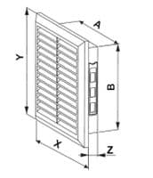 White Air Vent Plastic Grille Ventilation Ducting